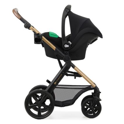 KINDERKRAFT - Πολυκαρότσι 3σε1 MOOV 2 Pure μαύρο + αυτοκίνητο seat MINK PRO