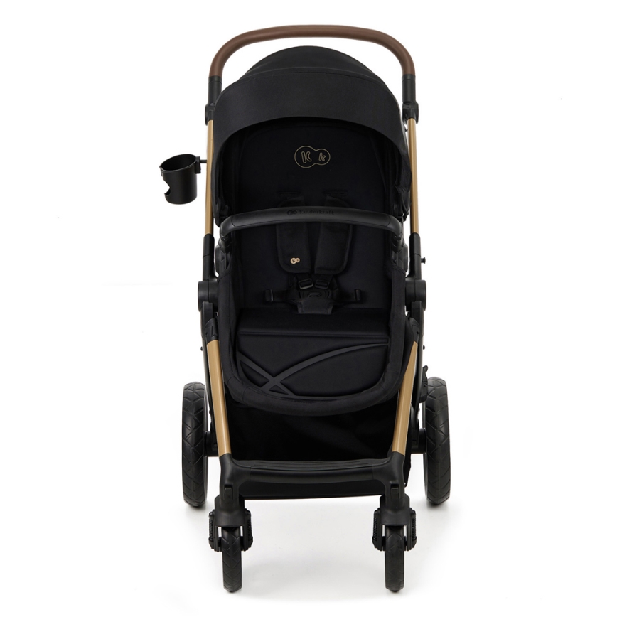 KINDERKRAFT - Πολυκαρότσι 3σε1 MOOV 2 Pure μαύρο + αυτοκίνητο seat MINK PRO