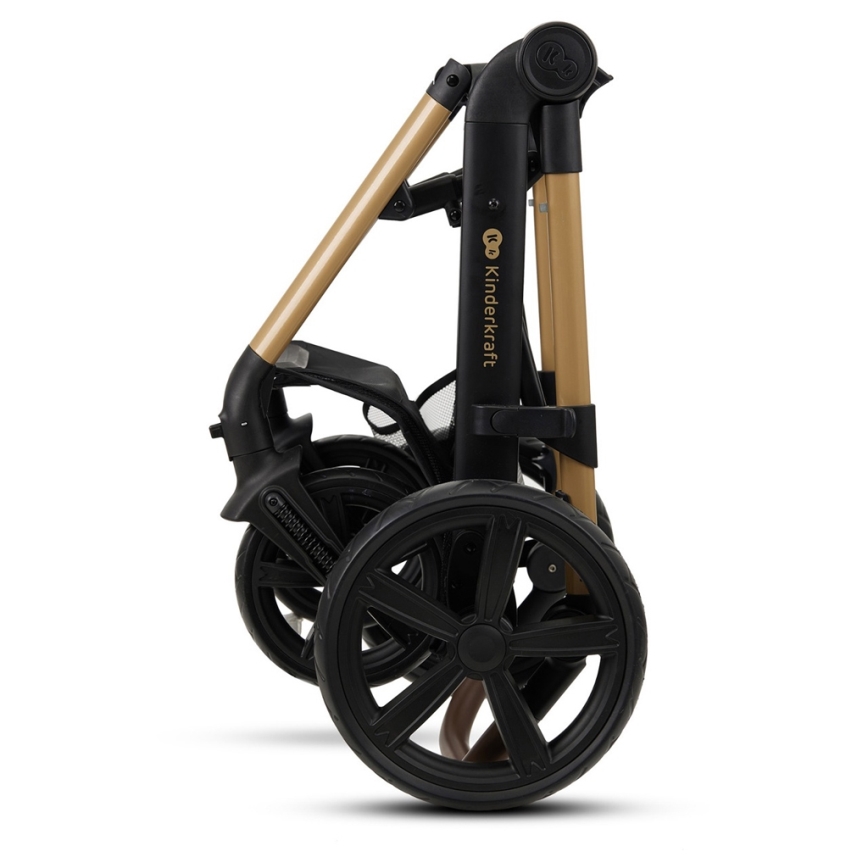 KINDERKRAFT - Πολυκαρότσι 3σε1 MOOV 2 Pure μαύρο + αυτοκίνητο seat MINK PRO