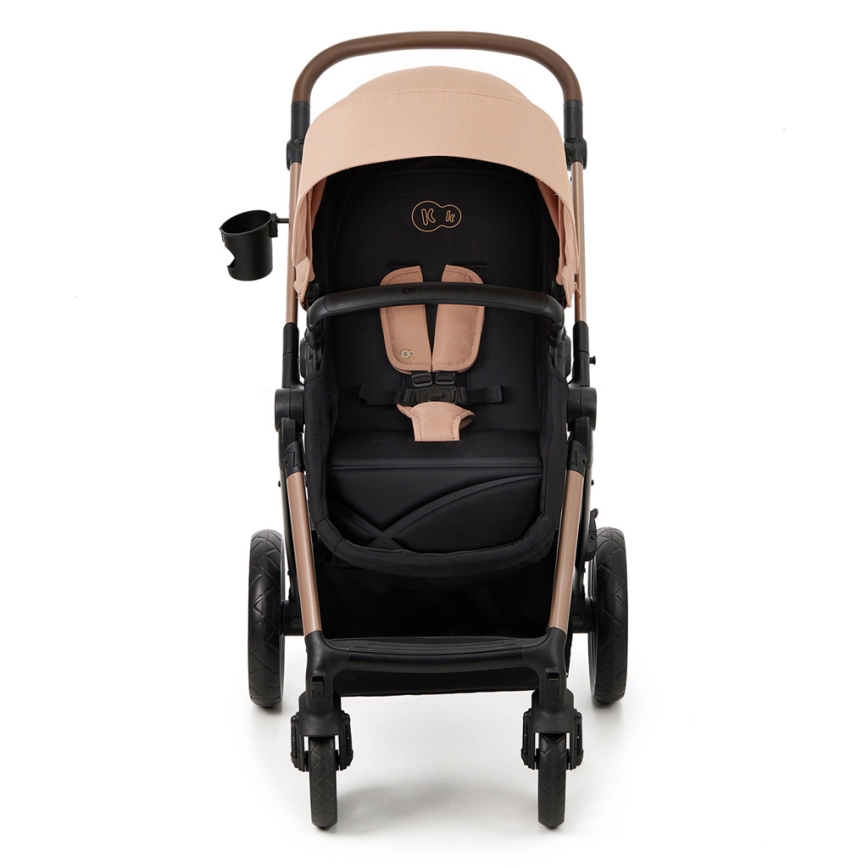 KINDERKRAFT - Πολυκαρότσι 3σε1 MOOV 2 Sand μπεζ + αυτοκίνητο seat MINK PRO