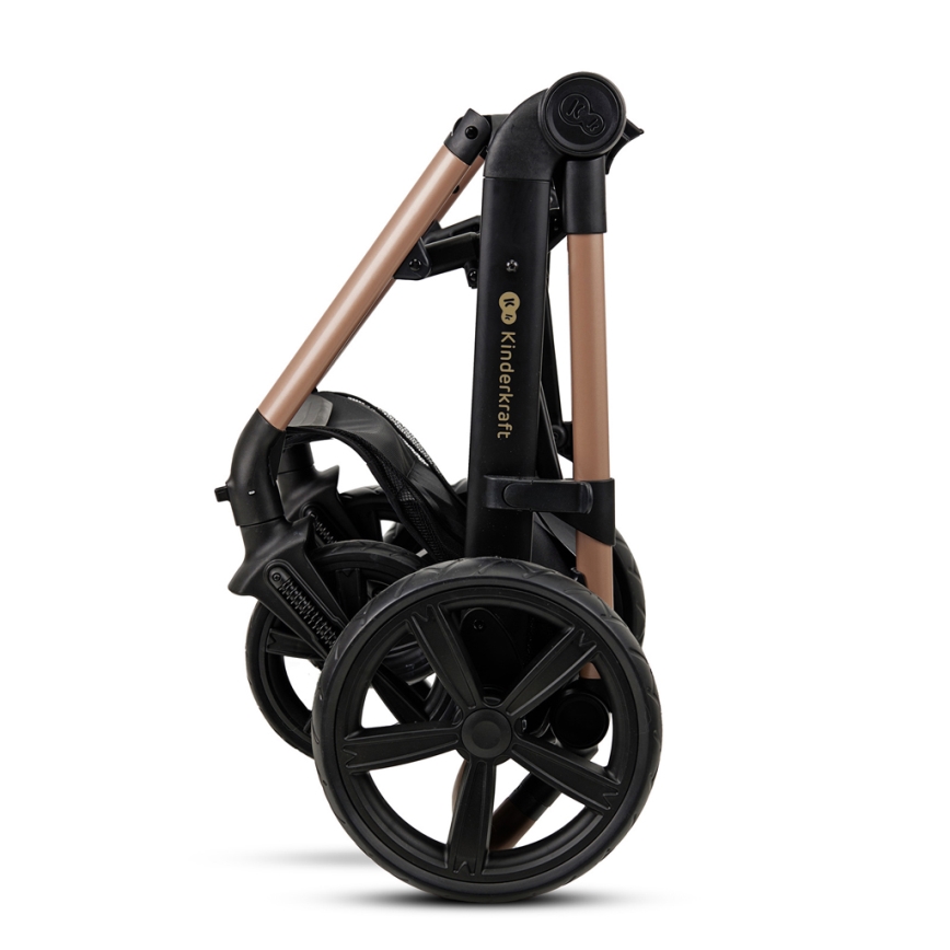 KINDERKRAFT - Πολυκαρότσι 3σε1 MOOV 2 Sand μπεζ + αυτοκίνητο seat MINK PRO