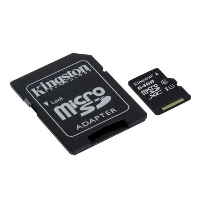 Kingston - MicroSDXC 64GB Canvas Select Plus U1 100MB/s + SD αντάπτορας