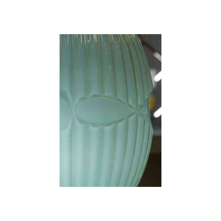 Κρεμαστό φωτιστικό οροφής μονόφωτο ELLIPTIC 1xE27/11W/230V πράσινο