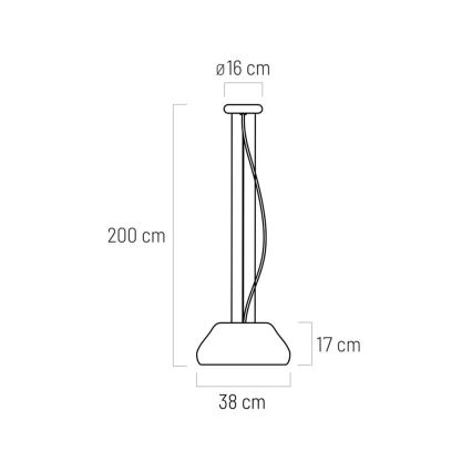 Κρεμαστό φωτιστικό οροφής LED PADDY LED/24W/230V λευκό