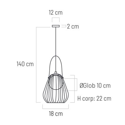Λάμπα τοίχου MEMORY 1xG9/4W/230V λευκό/καφέ