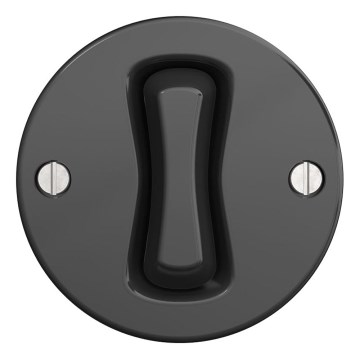 Kliklap - Ρετρό κουμπί χωρίς πλαίσιο σε απόχρωση ανθρακί