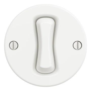 Kliklap - Ρετρό κουμπί χωρίς πλαίσιο σε χιονόλευκο