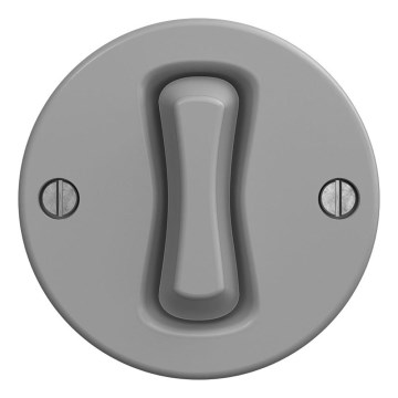 Kliklap - Ρετρό κουμπί χωρίς πλαίσιο, γκρι