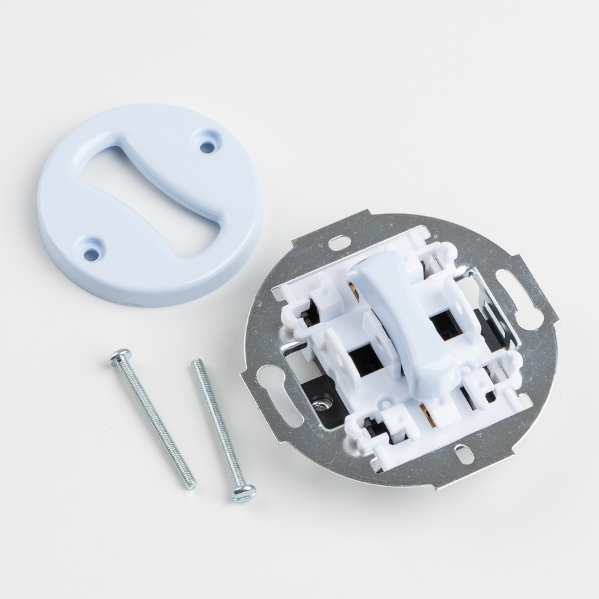 Kliklap - Ρετρό σταυροδιακόπτης με πλαίσιο αρ. 7, μπλε