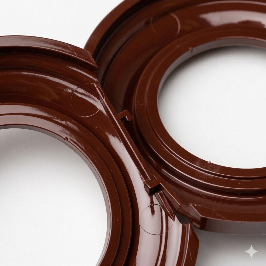 Kliklap - Ρετρό πλαίσιο άκρης σε καφέ απόχρωση