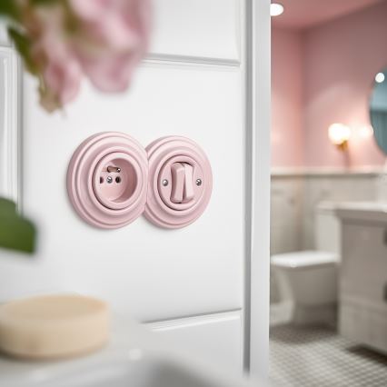 Kliklap - Ρετρό τελικό πλαίσιο παλ ροζ