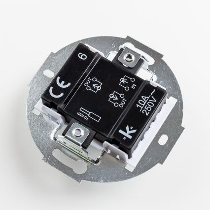 Kliklap - Ρετρό διακόπτης σκάλας με πλαίσιο αρ. 6, γκρι