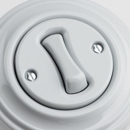 Kliklap - Ρετρό διακόπτης σκάλας με πλαίσιο αρ. 6, γκρι