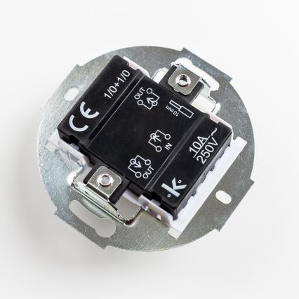 Kliklap - Ρετρό διπλό κουμπί με πλαίσιο, μπλε