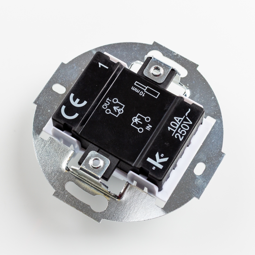 Kliklap - Ρετρό μονοπολικός διακόπτης χωρίς πλαίσιο αρ. 1 γκρι