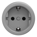 Kliklap - Ρετρό οικιακή πρίζα SCHUKO 230V/16A χωρίς πλαίσιο, γκρι