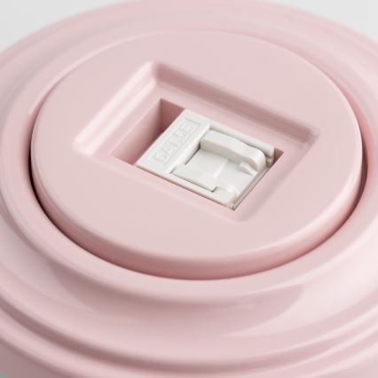 Kliklap - Ρετρό υποδοχή δεδομένων με πλαίσιο σε αντικέ ροζ