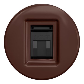 Kliklap - Ρετρό υποδοχή δεδομένων χωρίς πλαίσιο καφέ