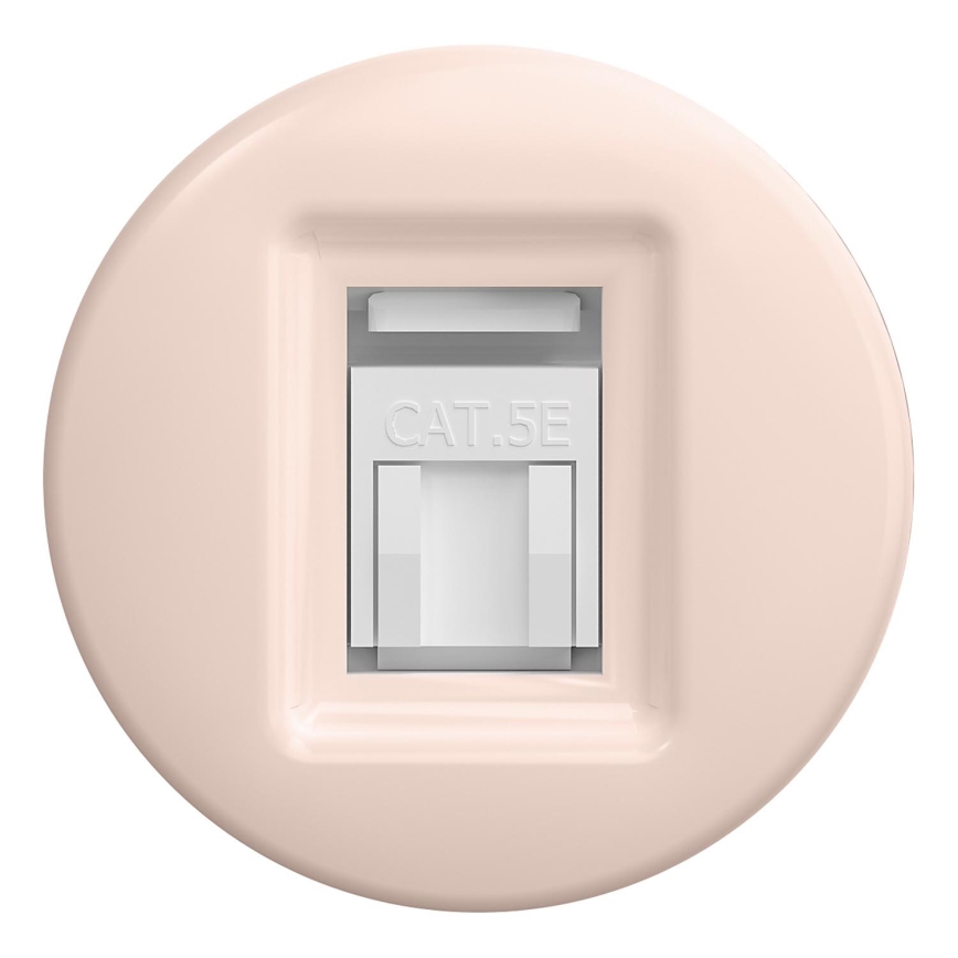 Kliklap - Ρετρό υποδοχή δεδομένων χωρίς πλαίσιο σε παλ ροζ