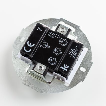 Kliklap - Retro σταυροδιακόπτης με πλαίσιο αρ. 7, καφέ