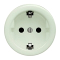 Kliklap - Retro οικιακή πρίζα SCHUKO χωρίς πλαίσιο, 230V/16A, σε απόχρωση μέντας