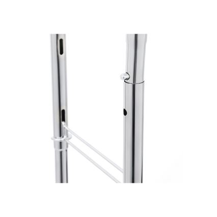 Κινητή επιδαπέδια κρεμάστρα LINEA, ασημί