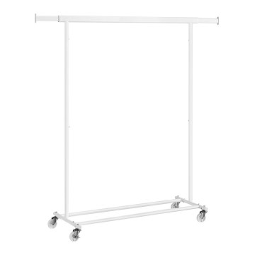 Κινητή επιδαπέδια κρεμάστρα LINEA λευκή