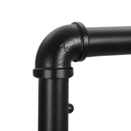 Κινητή επιδαπέδια κρεμάστρα LINEA, καφέ/μαύρο