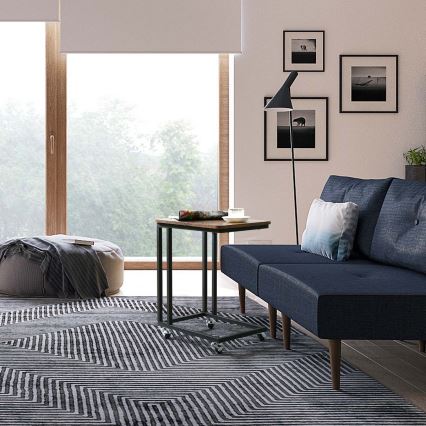 Κινητό βοηθητικό τραπεζάκι ELDUR σε καφέ/μαύρο