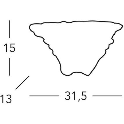 Kolarz 0008.61.1 - Φως τοίχου ROKOKO 1xR7s/120W/230V