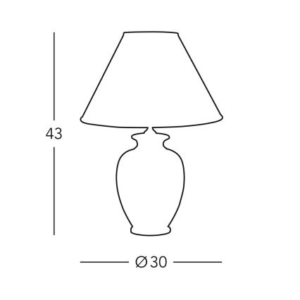 Kolarz 0014.70 - Επιτραπέζια λάμπα GIARDINO 1xE27 / 100W / 230V dia. 30 εκ