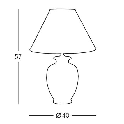 Kolarz 0014.71 - Επιτραπέζια λάμπα GIARDINO 1xE27 / 100W / 230V dia. 40 εκ