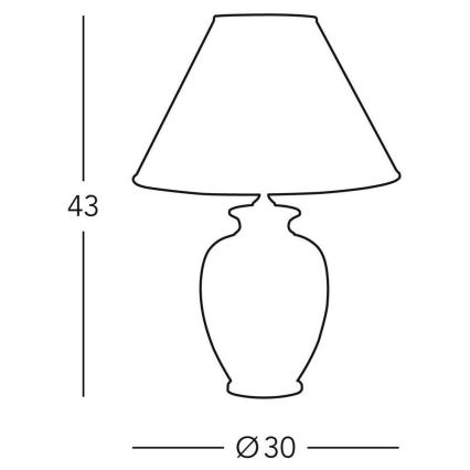 Kolarz 0014.73.3 - Επιτραπέζια λάμπα GIARDINO 1xE27/100W/230V