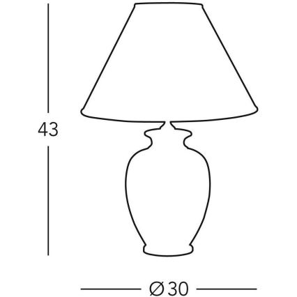 Kolarz 0014.73.6 - Επιτραπέζια λάμπα TLAVORIO 1xE27/100W/230V