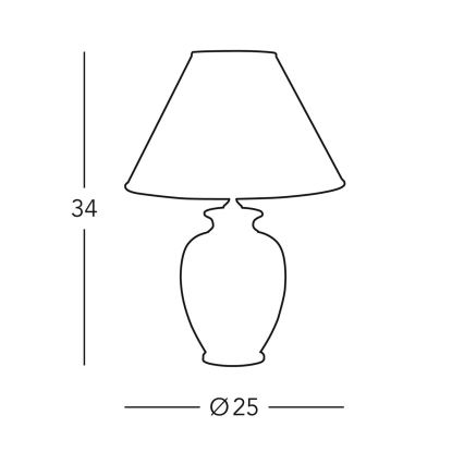 Kolarz 0014.73S - Επιτραπέζιο φωτιστικό GIARDINO 1xE27/60W/230V
