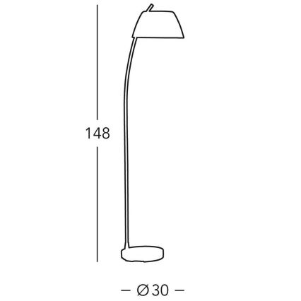 Kolarz 0051.41.6 - Επιδαπέδια λάμπα MALMÖ 1xE27/60W/230V