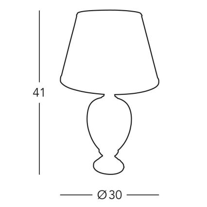 Kolarz 0094.70S - Επιτραπέζια λάμπα DAMASCO 1xE27/60W/230V