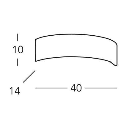 Kolarz 0291.61 - Φως τοίχου ARCO 1xG9/48W/230V