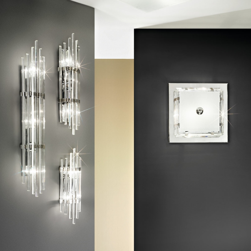 Kolarz 0342.14.5 - Φωτιστικό οροφής ONTARIO 4xE27/60W/230V γυαλιστερό χρώμιο