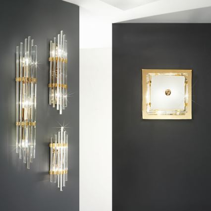 Kolarz 0342.63.3 - Φωτιστικό τοίχου ONTARIO 3xE14/40W/230V 60 cm 24K χρυσό