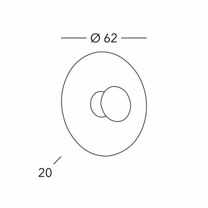 Kolarz 0365.61XL.V1.3 - Φωτιστικό τοίχου LUNA 1xE27/100W/230V 24K χρυσό