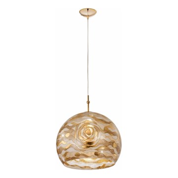 Kolarz 0392.31L.3.Aq.Ch - Κρεμαστό φωτιστικό οροφής LUNA 1xE27/60W/230V 24K χρυσό