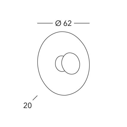Kolarz 0415.61XL.3.Ch - Φωτιστικό τοίχου LUNA 1xE27/100W/230V 24K χρυσό