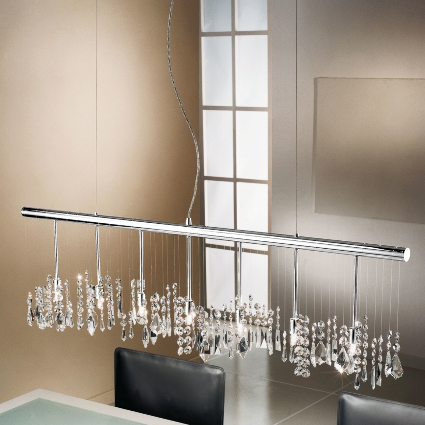 Kolarz 104.87.5 - Κρυστάλλινο κρεμαστό φωτιστικό οροφής STRETTA 7xG9/40W/230V γυαλιστερό χρώμιο