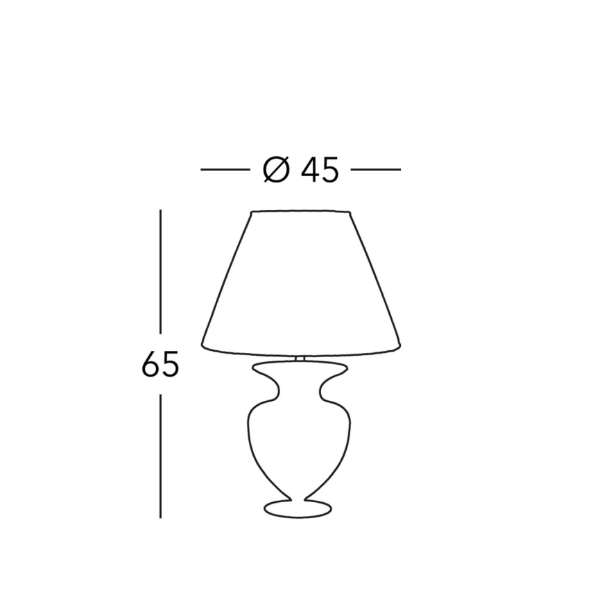Kolarz 1415.71M.CH - Eπιτραπέζιο φωτιστικό ANFORA 1xE27/100W/230V 24K χρυσό