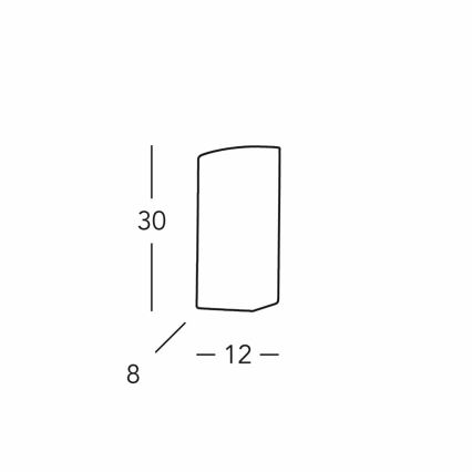 Kolarz 218.62 - Φωτιστικό τοίχου CASABLANCA 1xE27/60W/230V λευκό