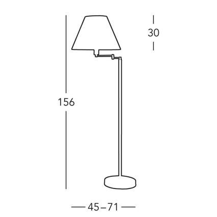 Kolarz 264.41.6 - Επιδαπέδια λάμπα HILTON 1xE27/60W/230V