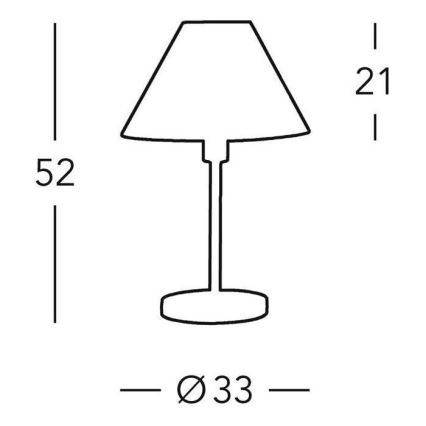 Kolarz 264.70.4 - Επιτραπέζια λάμπα HILTON 1xE27/60W/230V