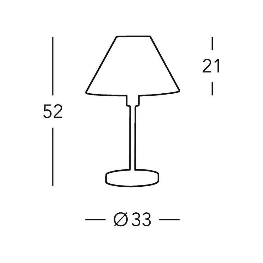 Kolarz 264.70.4 - Επιτραπέζια λάμπα HILTON 1xE27/60W/230V