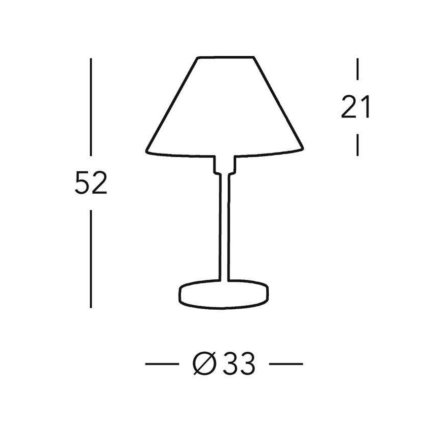 Kolarz 264.70.6 - Επιτραπέζια λάμπα HILTON 1xE27/60W/230V